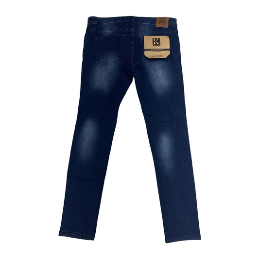 KLTURE Side-Stripe Denim — Dark Blue