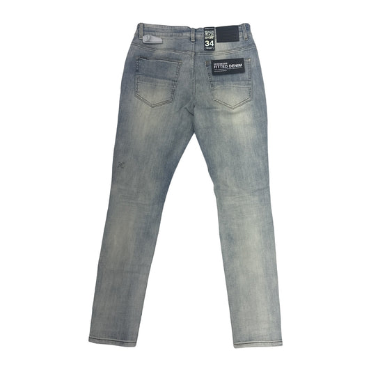 Serenede Fitted Jean — Blue Wash