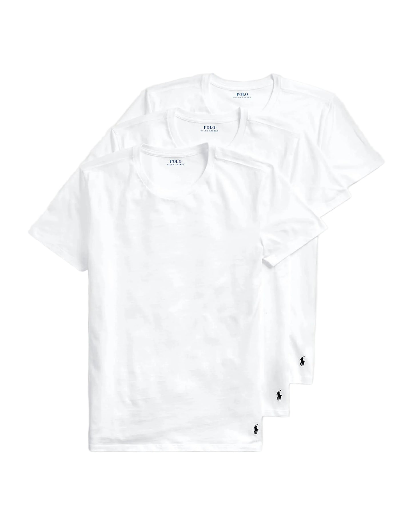 Polo Ralph Lauren Slim Fit Crew Tee 3-Pack — White