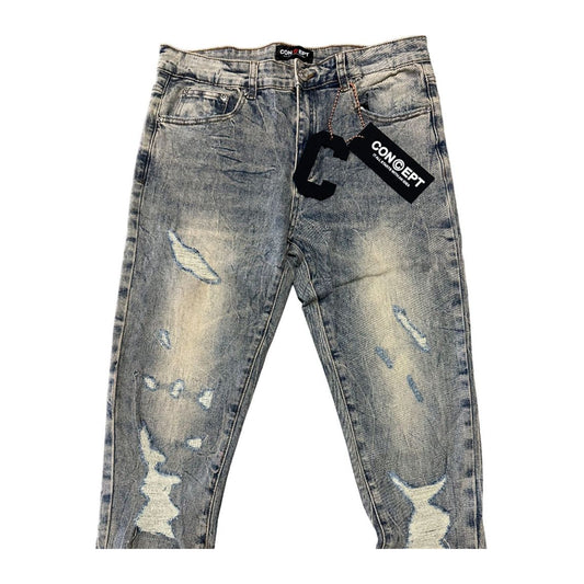 Concept LA "Santos" Jean — Dirty Light Wash — Concept LA — view 2