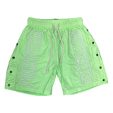 Forever Situated Nylon Track Short — Lime Green