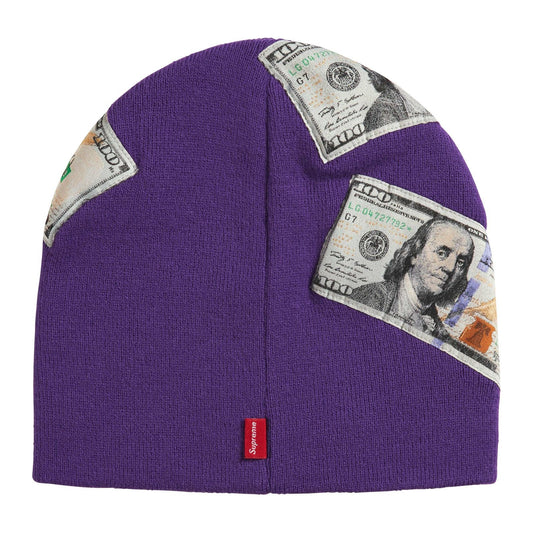 Supreme Money Beanie — Purple — view 2