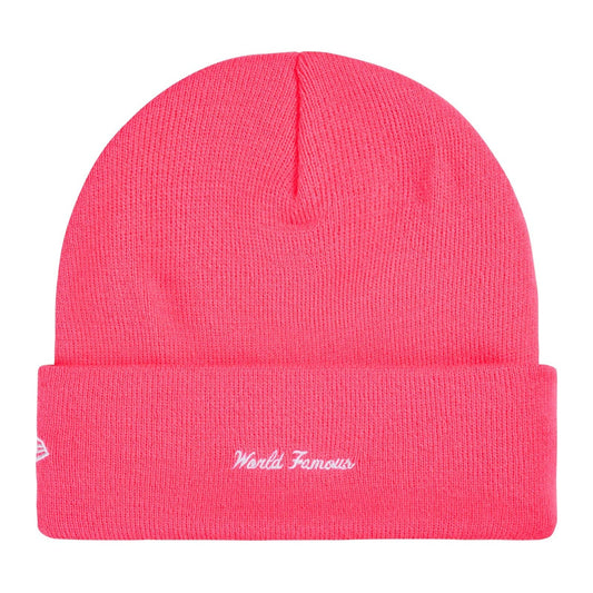 Supreme x New Era Action Beanie — Pink — view 2