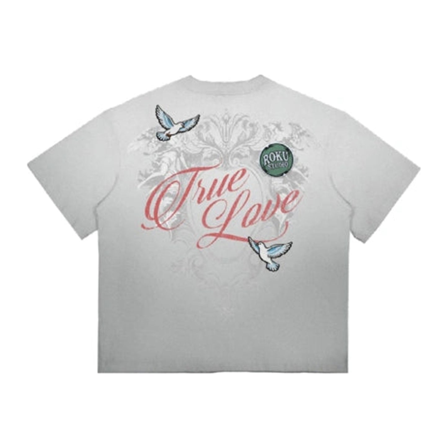 Roku Studio "Endless Love" Patch Tee — Concrete