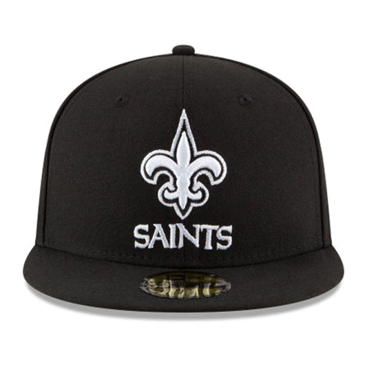 New Era New Orleans Saints 59FIFTY Fitted — Black/White