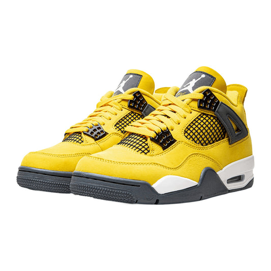 Nike Air Jordan 4 Retro "Lightning" — Tour Yellow/Dark Blue Grey — view 2