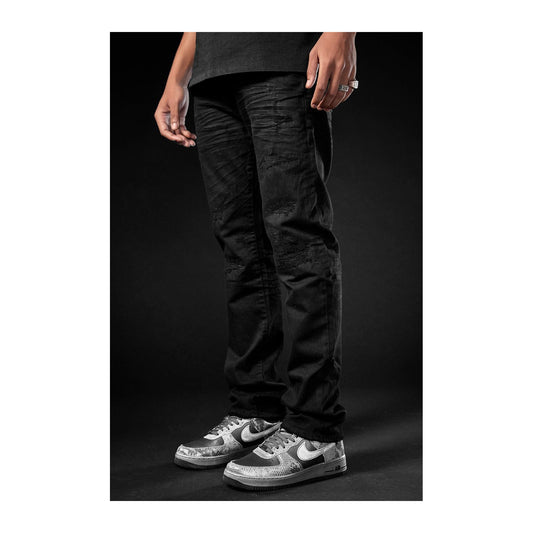 Jordan Craig Collins "Tribeca" Twill Pant — Black — view 2