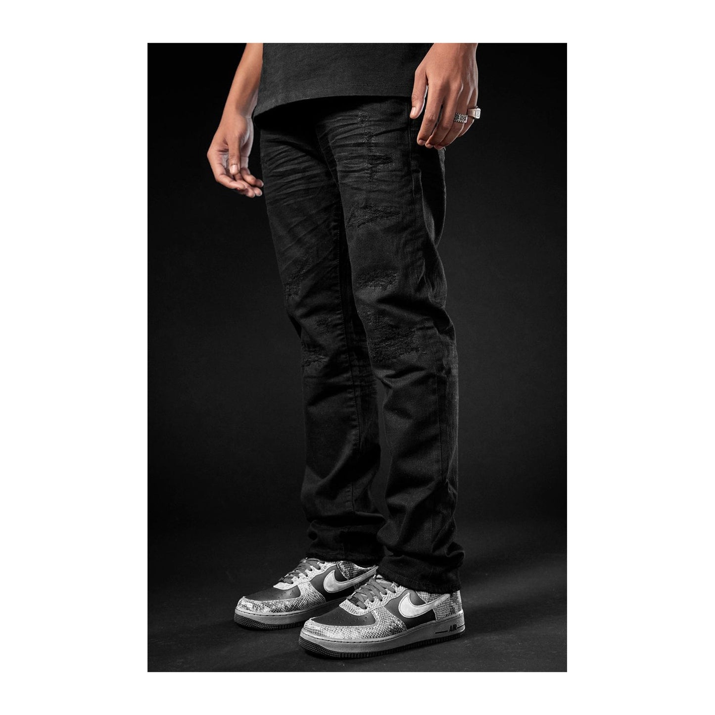 Jordan Craig Collins "Tribeca" Twill Pant — Black