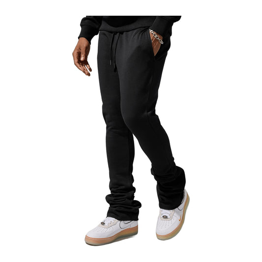 Jordan Craig "Uptown" Stacked Sweatpant — Black — view 2