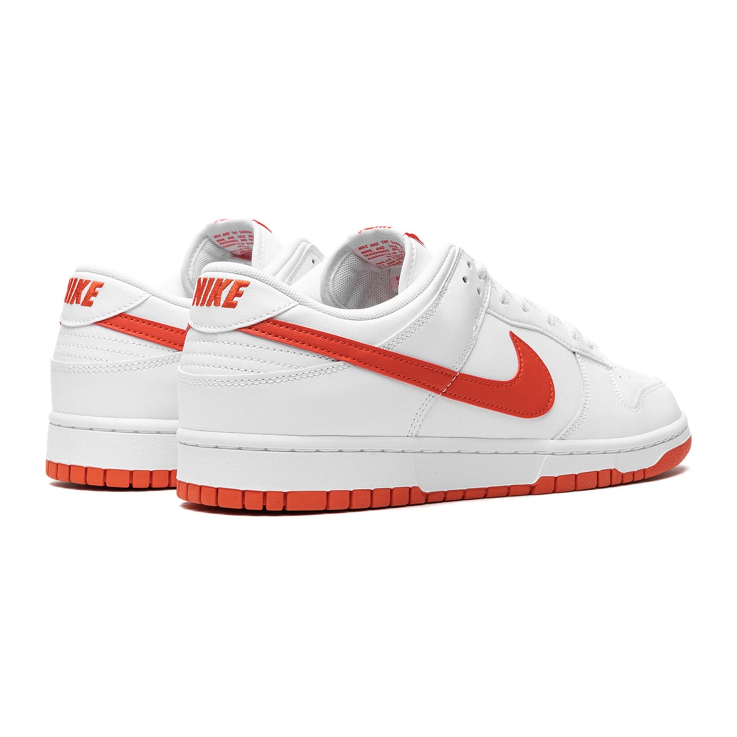 nike dunk low retro white picante red