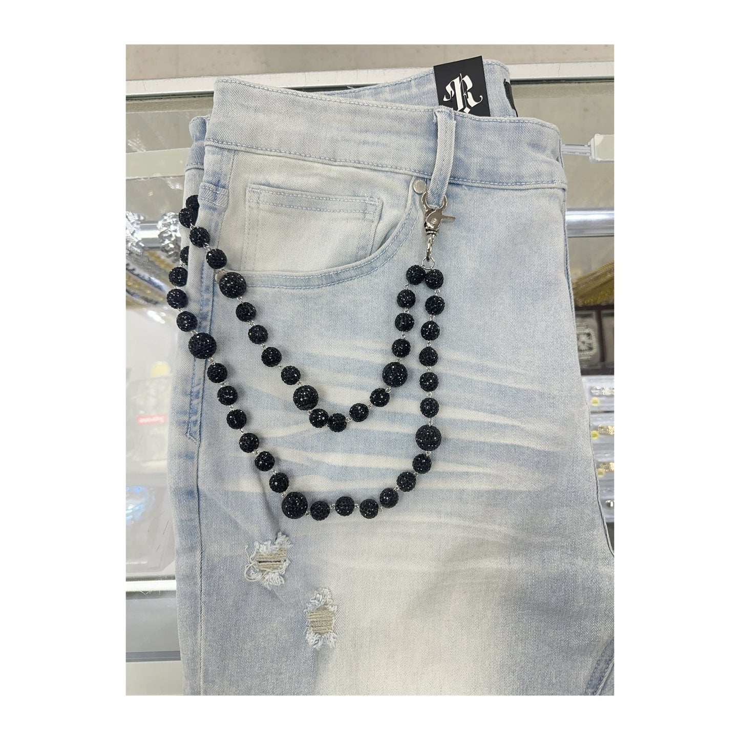 unbranded pants chain black black