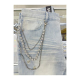 EAK Wallet Chain — Silver/White/Silver
