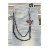 EAK Wallet Chain — Gunmetal/Redpirate