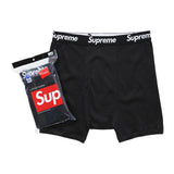 Supreme x Hanes Boxer Briefs — Black, 4-pack