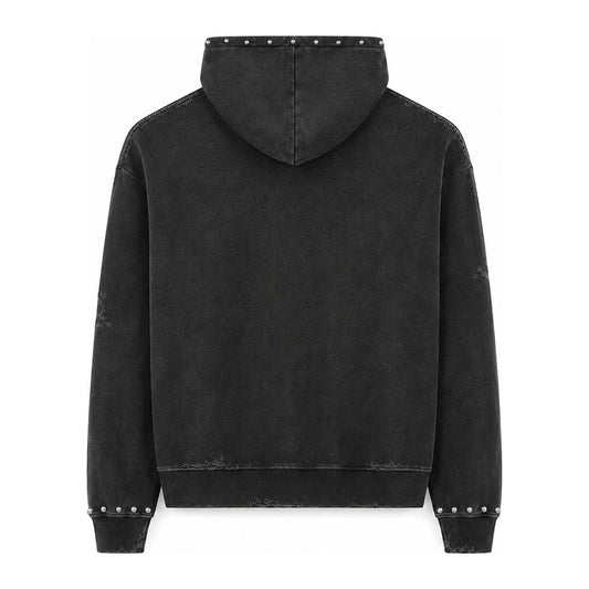 Prestige "Baby Angel" Zip-Up Hoodie — Black Wash — view 2