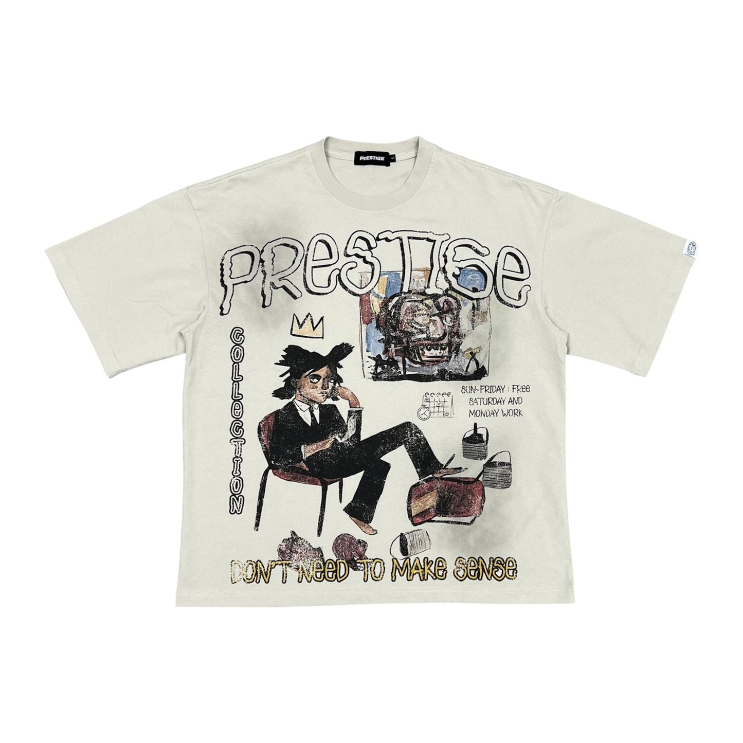Prestige "Don't Make Sense" Tee — Bone