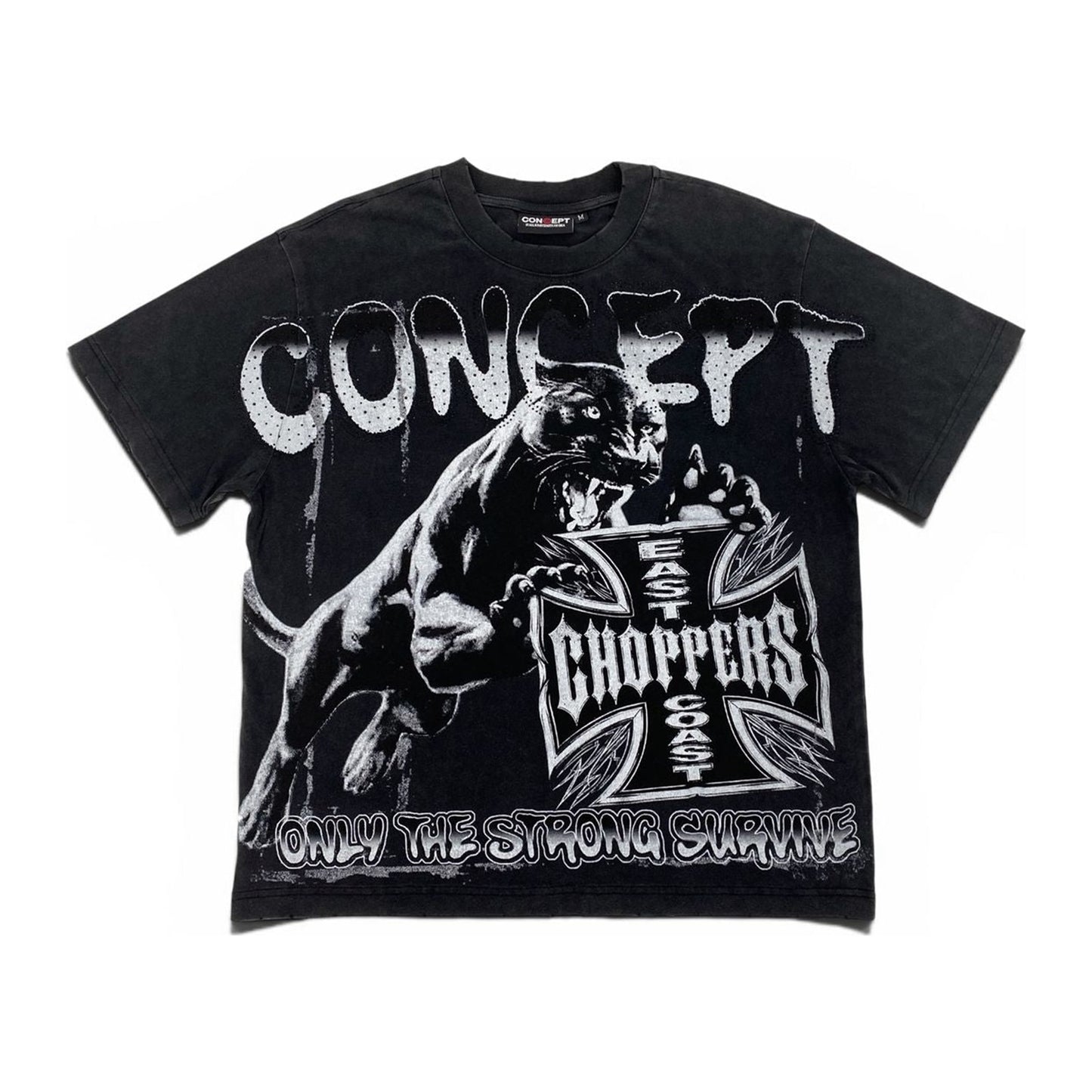 Concept LA "Survival" Tee — Black Wash