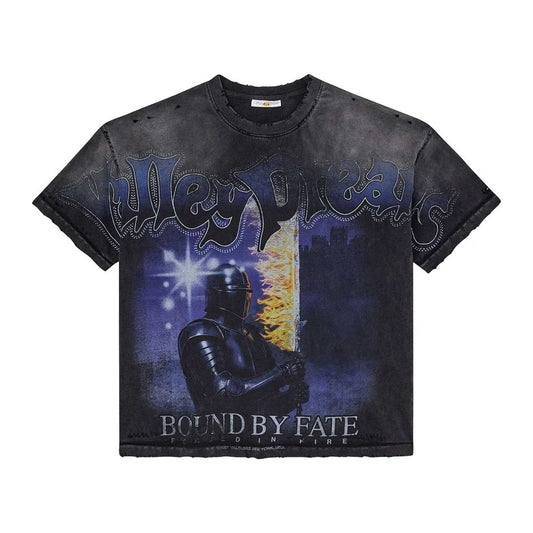 Valley Dreams "Bound By Fate" Washed Tee — Black