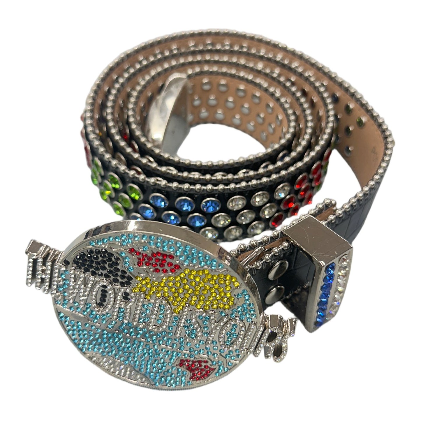 post human belt multi color the world is yours tee