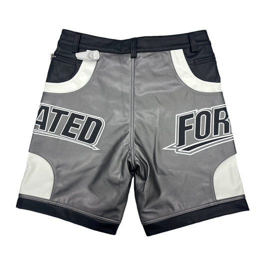 forever situated nylon shorts silver