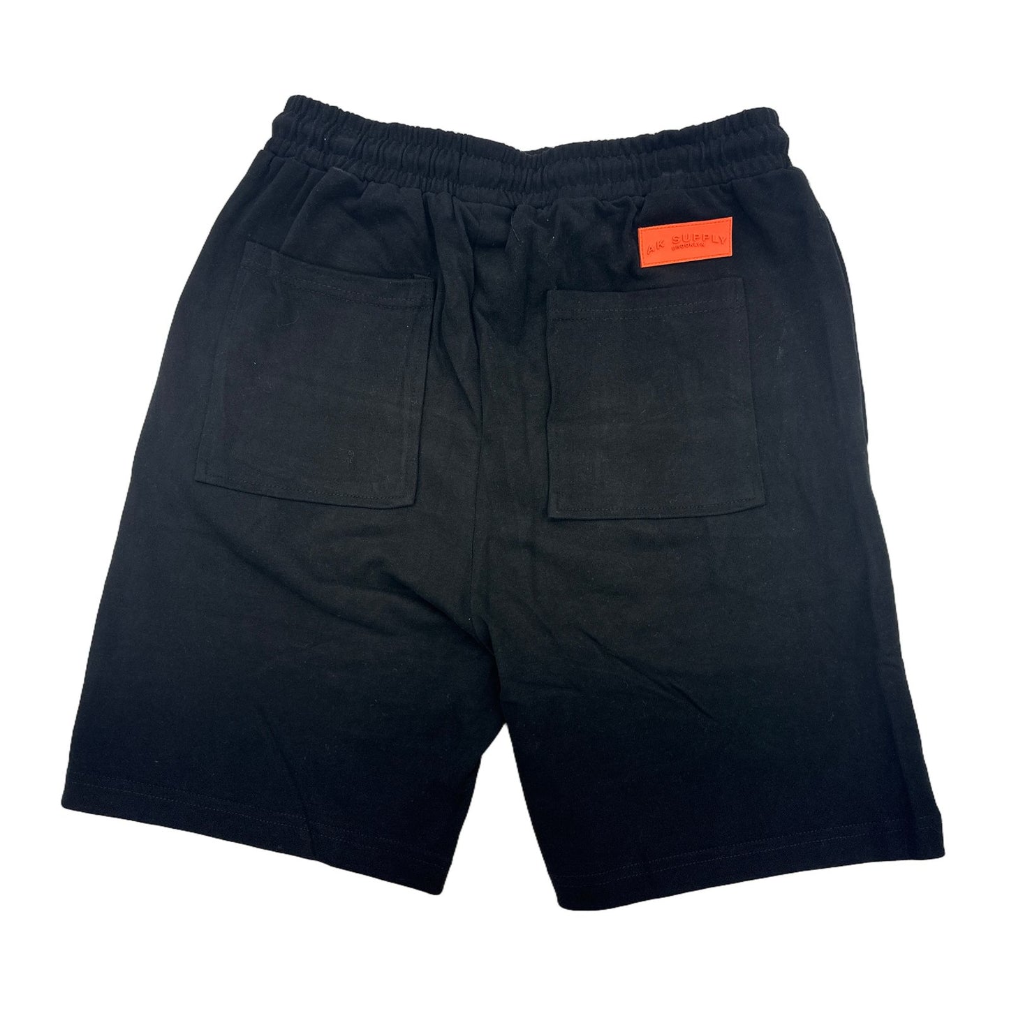 aks plain shorts black