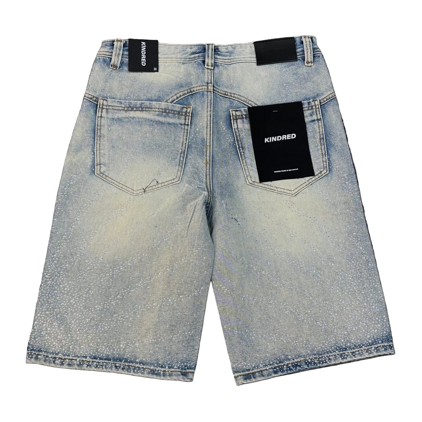 Kindred Washed Rhinestone Short — Light Blue, view 2