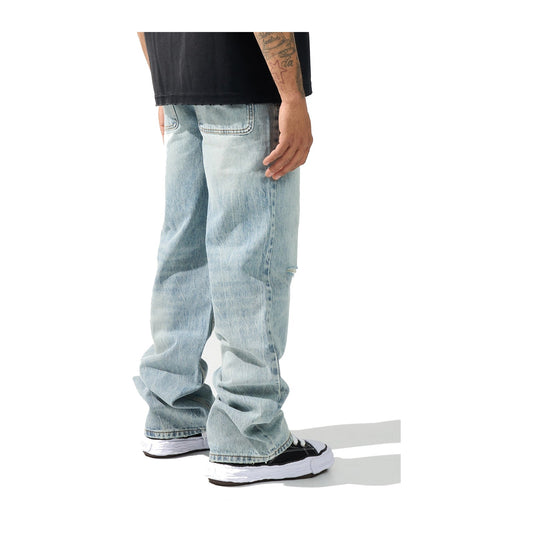 Serenede "Pacific" Baggy Jean — Seafoam Light Blue