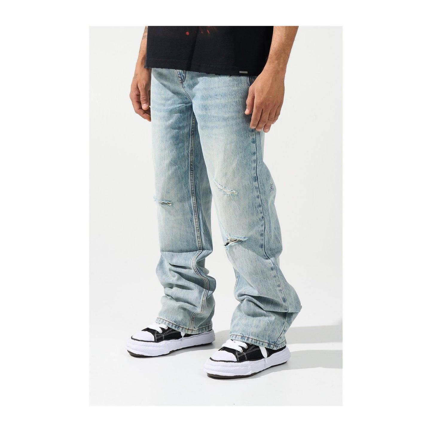 Serenede "Pacific" Baggy Jean — Seafoam Light Blue