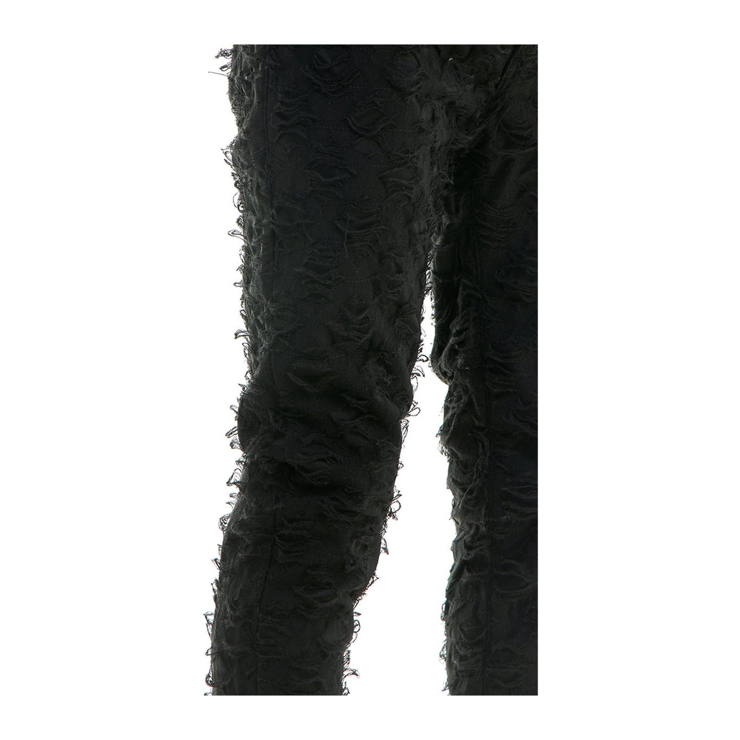KDNK Stacked Net Pant — Black