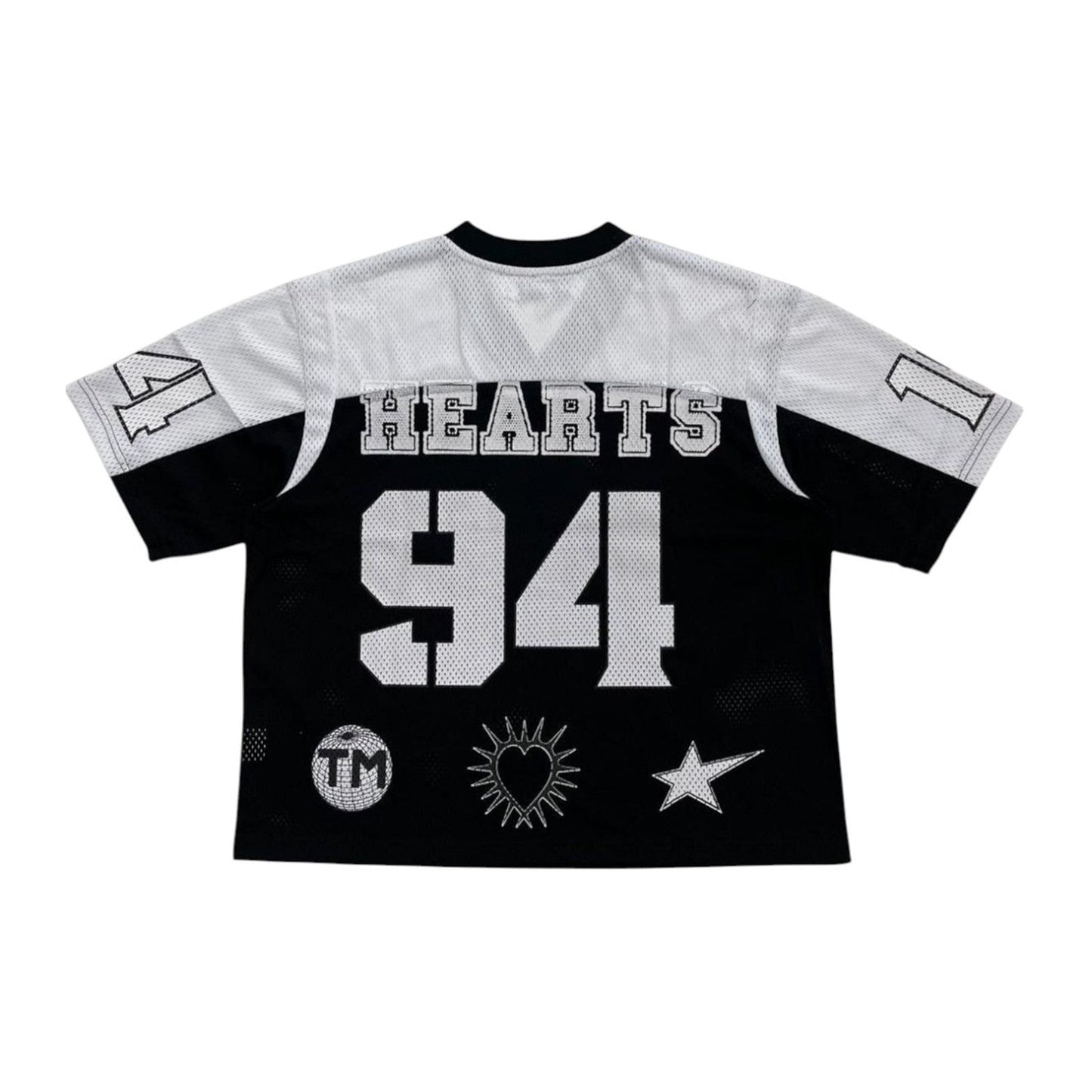 Shattered Hearts "Shattered 94 Champions" Mesh Jersey — Black/White