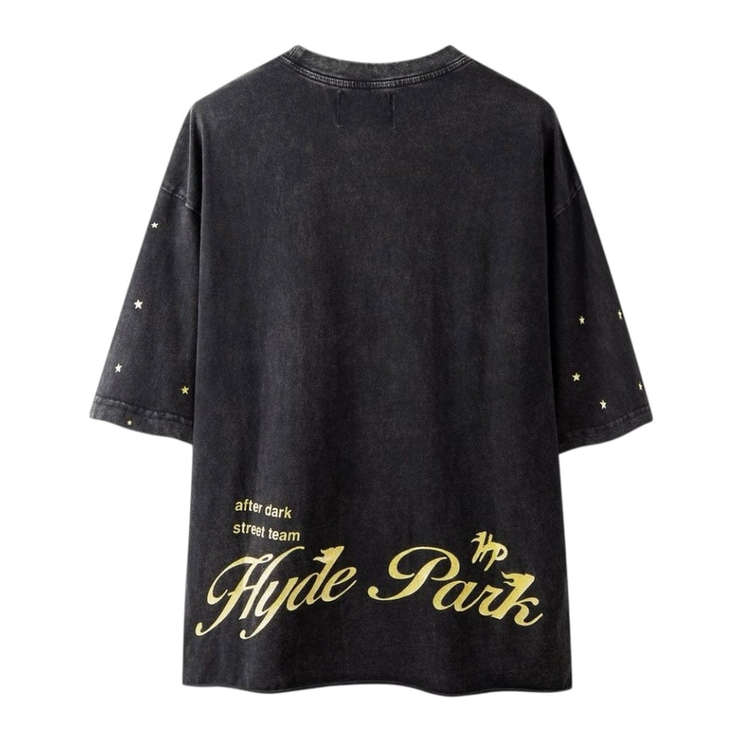 Hyde Park "After Dark" Skeleton Tee — Black Wash
