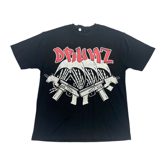 DRUNZ Three Skull Tee — Black