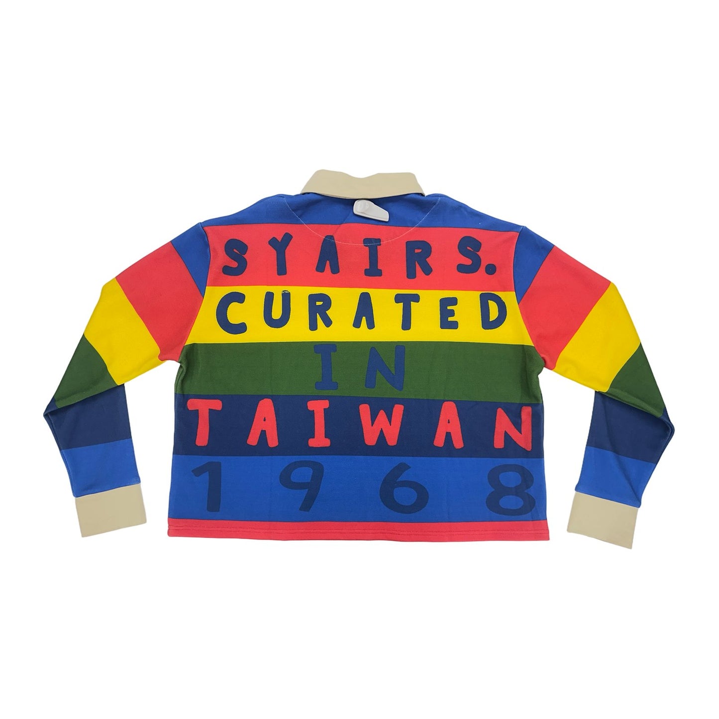 syair saihara red blue yellow green long sleeve tee