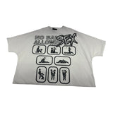 Syndicate "No Bad Sex Allowed" Tee — White/Black
