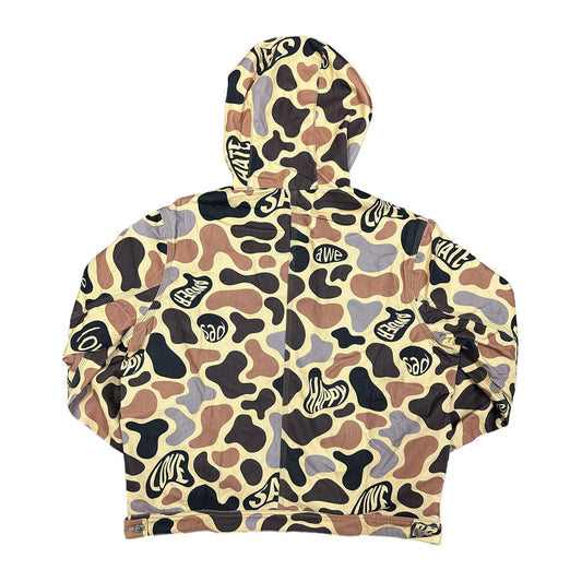 Mixed Emotion "Emotion Camo" Hooded Zip Jacket — Brown