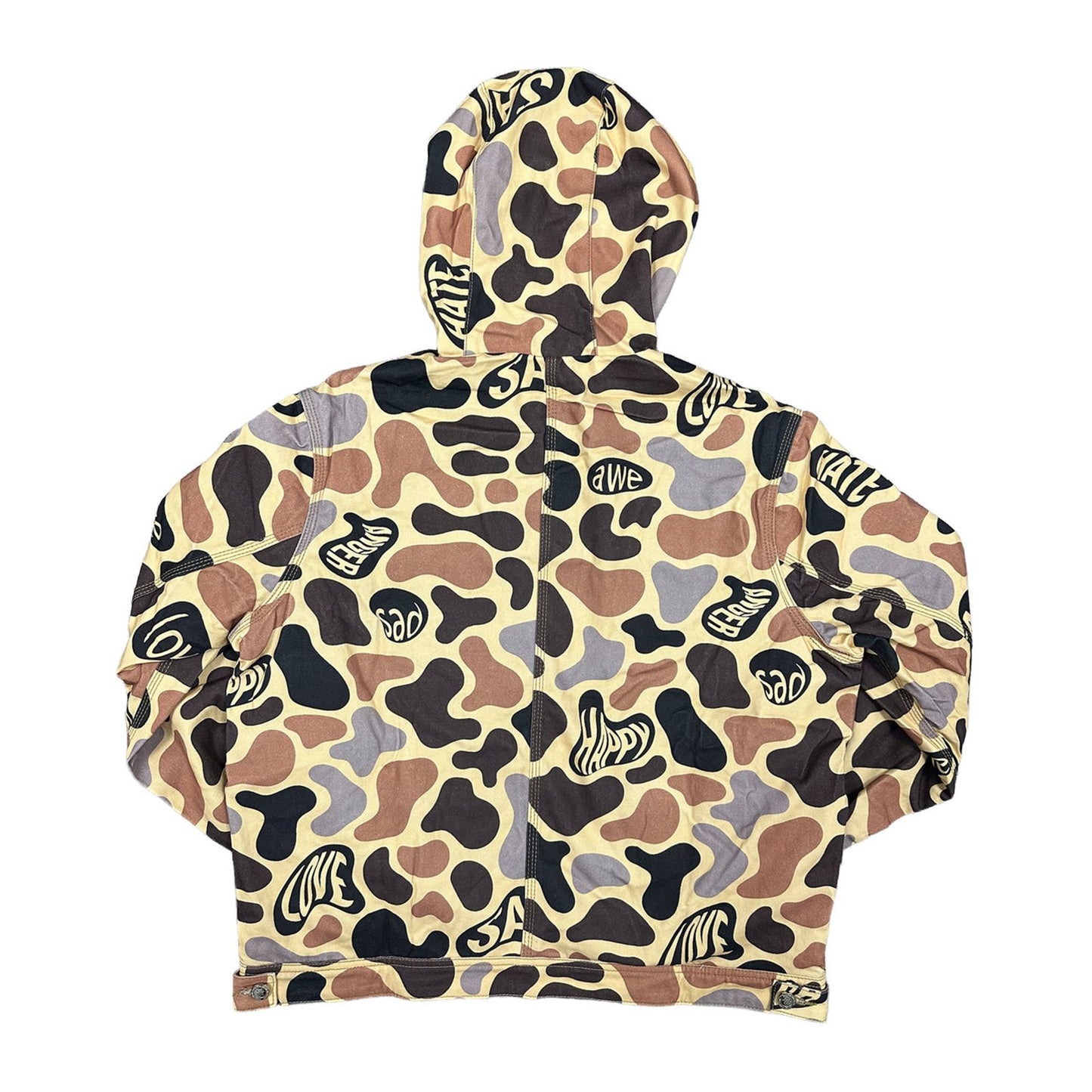 Mixed Emotion "Emotion Camo" Hooded Zip Jacket — Brown