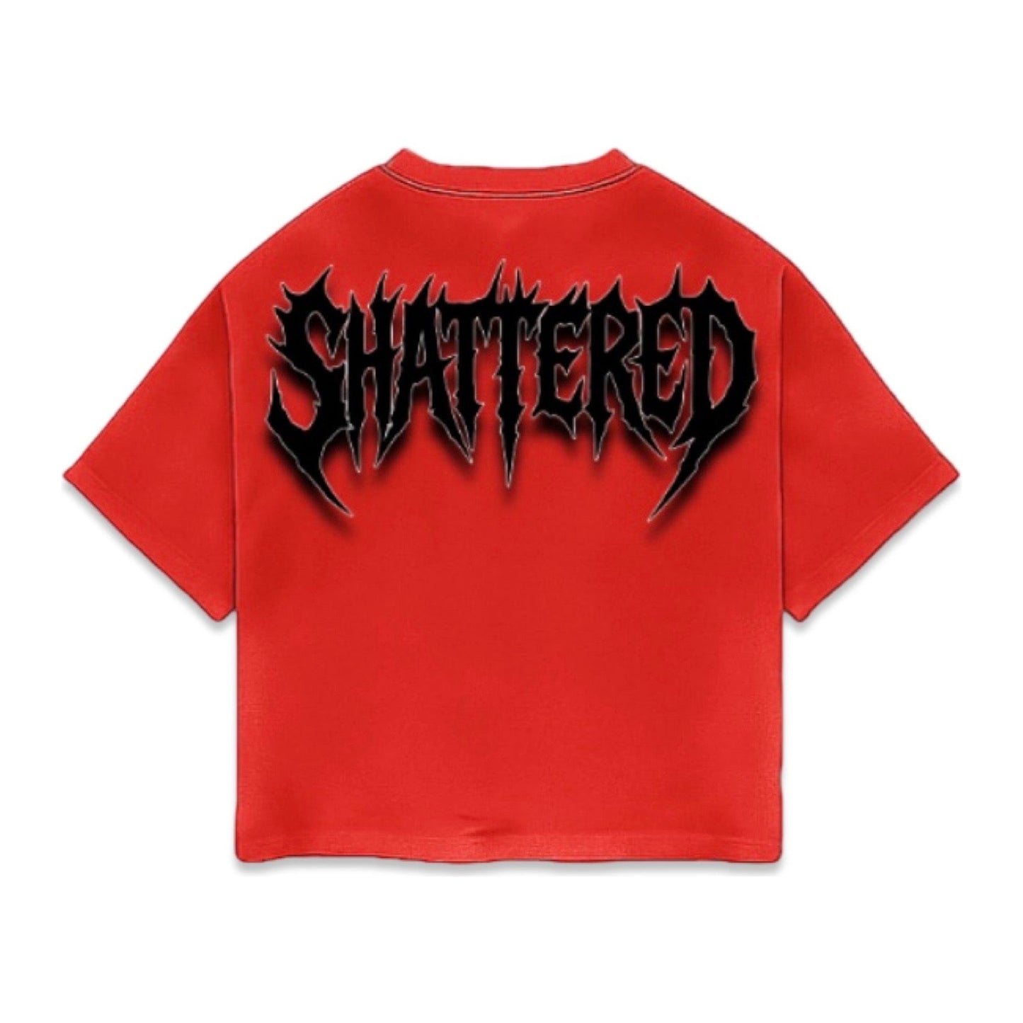Shattered Hearts "Smoke" Rhinestone Tee - Red