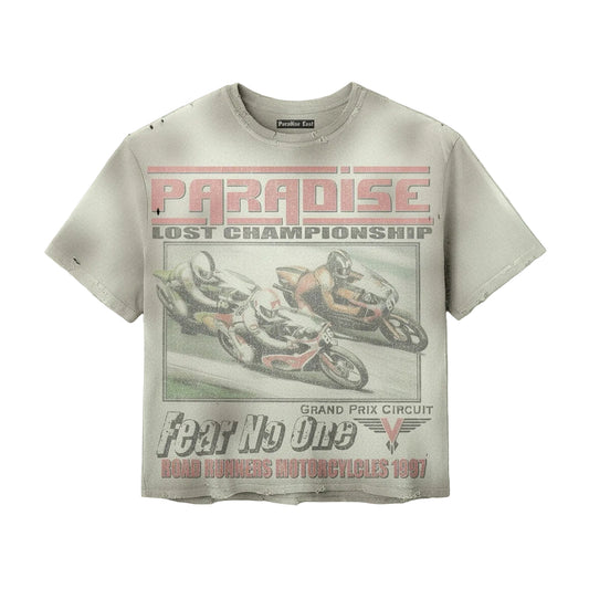 Paradise Lost "Fear No One" Grand Prix Tee — Tan