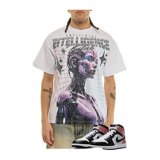 KDNK "Cyborg" Tee — White — KDNK — view 2