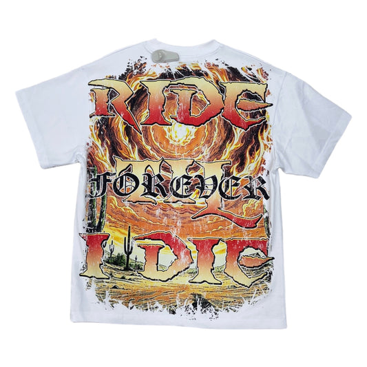 kdnk ride till i die tee white