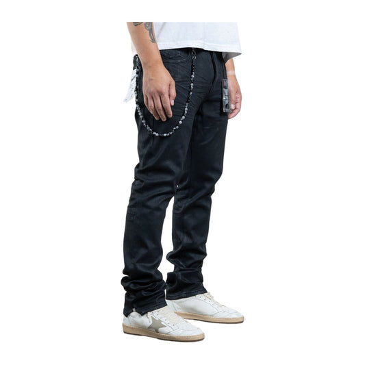 Midnight Black Coated Skinny Jean — Midnight Black — view 2