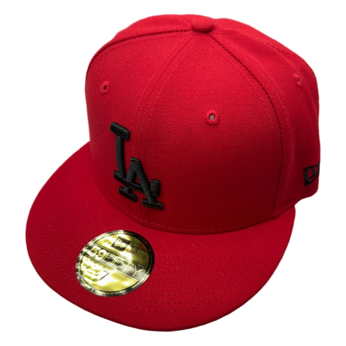 New Era Los Angeles Dodgers 59FIFTY Fitted — Scarlet/Black — view 2