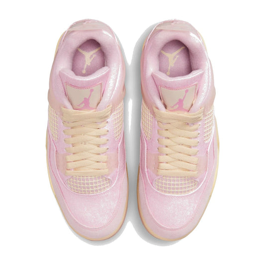 Nike Women's Air Jordan 4 Retro — Pearl Pink/Iced Carmine — view 2