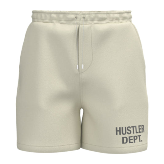Point Blank "Hustler Dept" Sweat Short — Off White — Point Blank — view 2