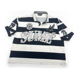 SUME 1978 Rugby Polo - Black & White Stripe