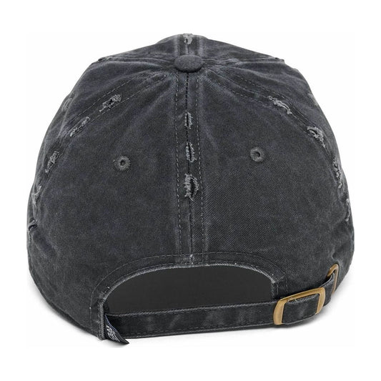 Von Dutch Washed Distressed Cap — Black — back