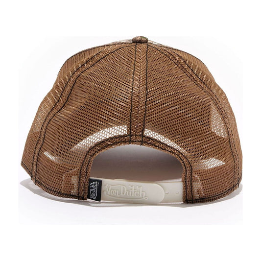 Von Dutch Camo Trucker Cap — Brown — back