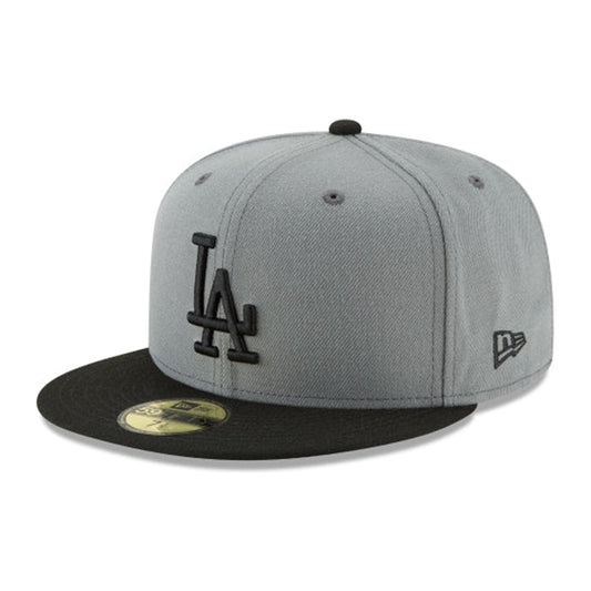 New Era Los Angeles Dodgers 2Tone 59FIFTY in grey and black