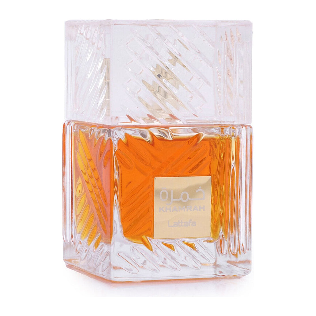 Lattafa Khamrah Eau de Parfum 100ml crystal-cut bottle