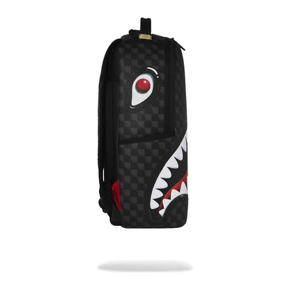 Sprayground Sharks In Paris Hyper Puff Backpack — Black/Grey